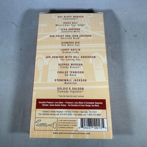 Grand Ole Opry Family Reunion Volume One 2001 Various Artists Gabriel VHS - Picture 2 of 3